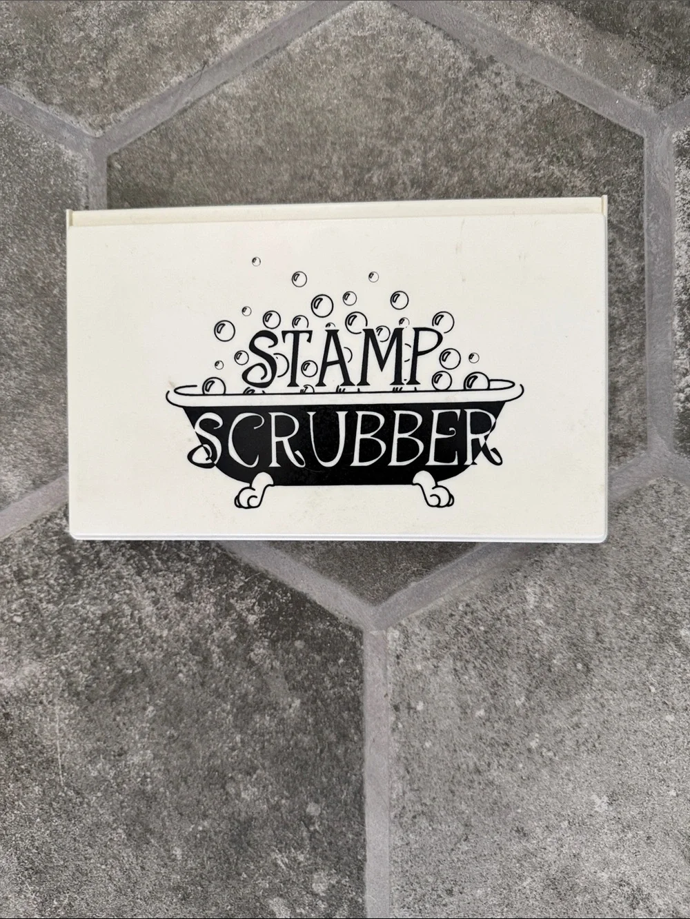 Set of 4:  Rubber Stamps &  Stamp Scrubber D.O.T.S. Rubber Stampede, Hero Arts